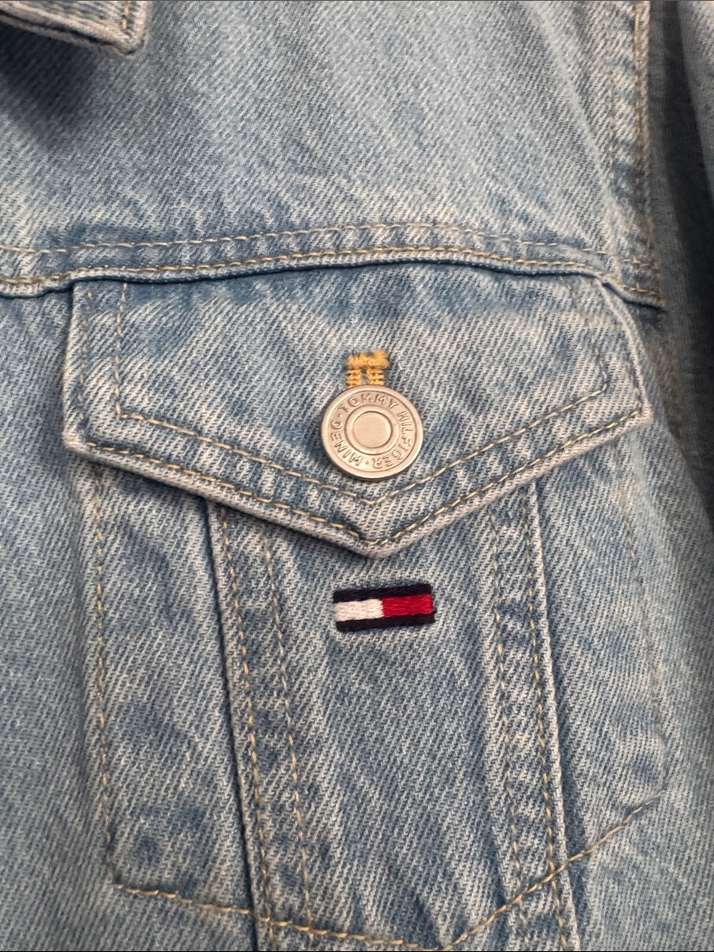 Tommy Hilfiger Light Wash Denim Jacket - Picture 3 of 6